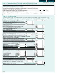 Form T1 GENERAL &quot;Income Tax and Benefit Return&quot; - Canada, Page 2