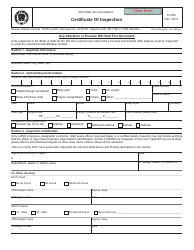 Document preview: Form TC-661 Certificate of Inspection - Utah