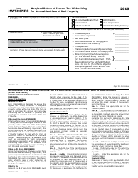 Form MW506NRS Maryland Return of Income Tax Withholding for Nonresident Sale of Real Property - Maryland, Page 4