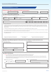 Policy Surrender/Full Withdrawal Application Form - Axa Equitable Life Insurance - Philippines, Page 3