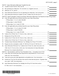 Form IA6251 Iowa Alternative Minimum Tax - Individuals - Iowa, Page 2