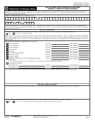 VA Form 21-0960G-2 Gallbladder and Pancreas Conditions Disability Benefits Questionnaire