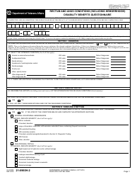 Document preview: VA Form 21-0960H-2 Rectum and Anus Conditions (Including Hemorrhoids) Disability Benefits Questionnaire