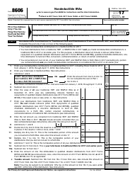 Document preview: IRS Form 8606 Nondeductible Iras