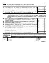 IRS Form 8606 Nondeductible Iras, Page 2