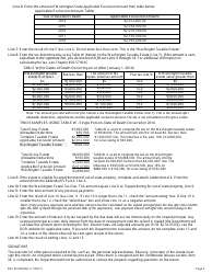 Instructions for Form REV85 0050 Washington State Estate and Transfer Tax Return - Washington, Page 2