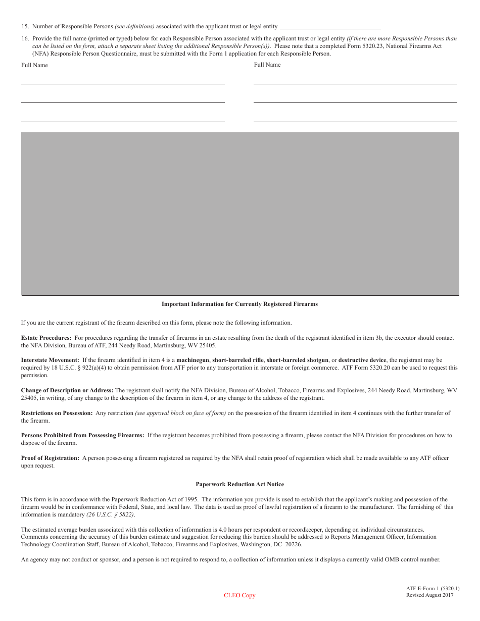 ATF Form 1 (5320.1) Application to Make and Register a Firearm, Page 12