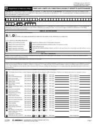 Document preview: VA Form 21-0960M-9 Knee and Lower Leg Conditions Disability Benefits Questionnaire