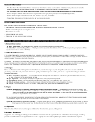 Form 18-059-N35 International Claim Form - Bluecross Blueshield, Page 2