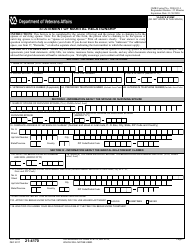 Document preview: VA Form 21-4170 Statement of Marital Relationship