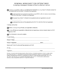 Form HUD-9624 Contract Renewal Request Form - Multifamily Section 8 Contracts, Page 10