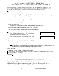 Form HUD-9624 Contract Renewal Request Form - Multifamily Section 8 Contracts, Page 11