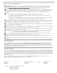 Form RV-F1313801 Vehicle Information Request - Tennessee, Page 2