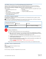 Group Term Life Insurance Beneficiary Designation Form - Metlife, Page 4