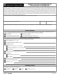 Document preview: VA Form 10-5345 Request for and Authorization to Release Health Information