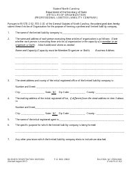 Form PLLC-02 Articles of Organization (Professional Limited Liability Company) - North Carolina, Page 2