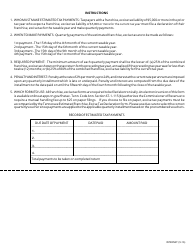 Form FAE172 Quarterly Franchise, Excise Tax Declaration - Tennessee, Page 2