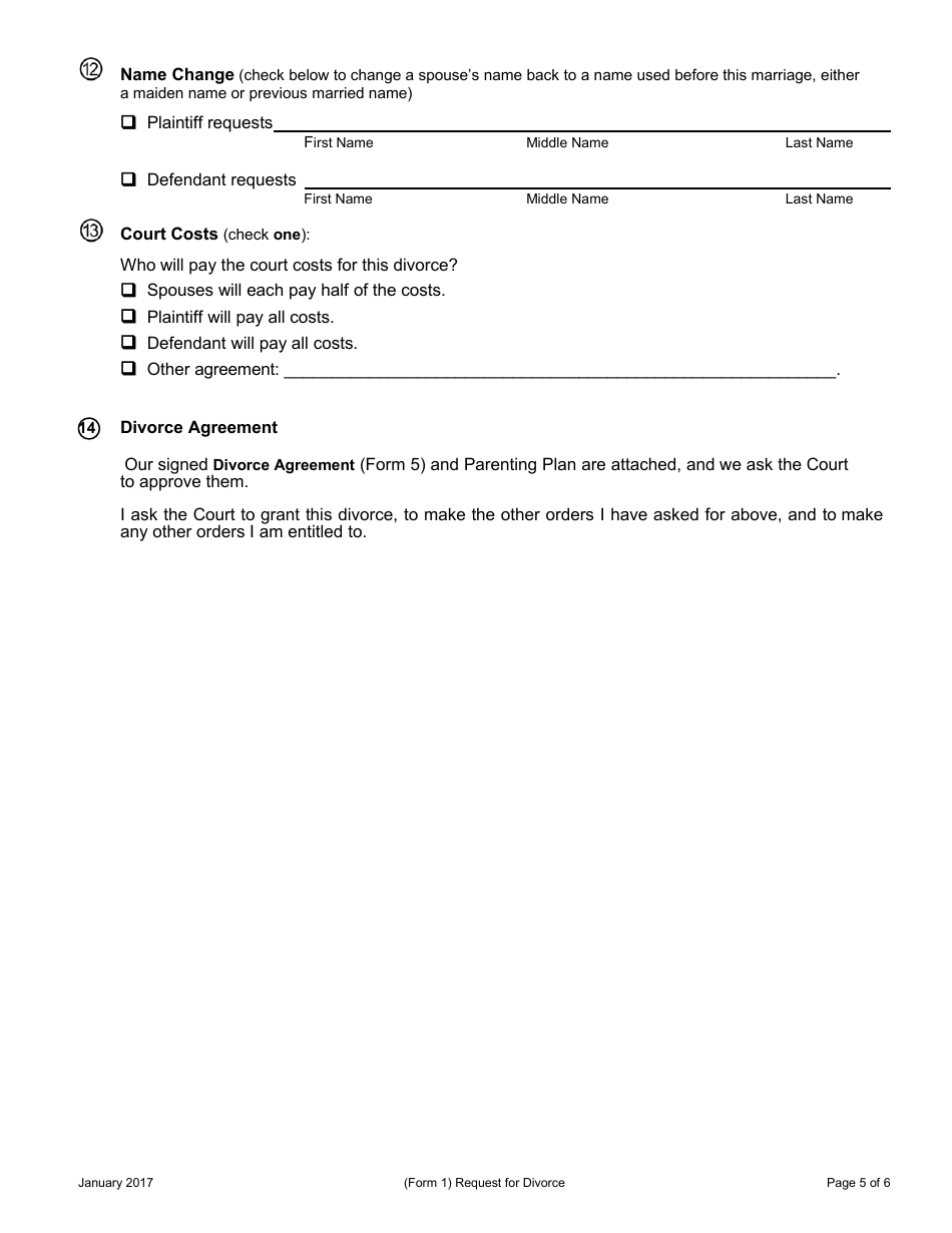 Request for Agreed Divorce With Children - Tennessee, Page 13