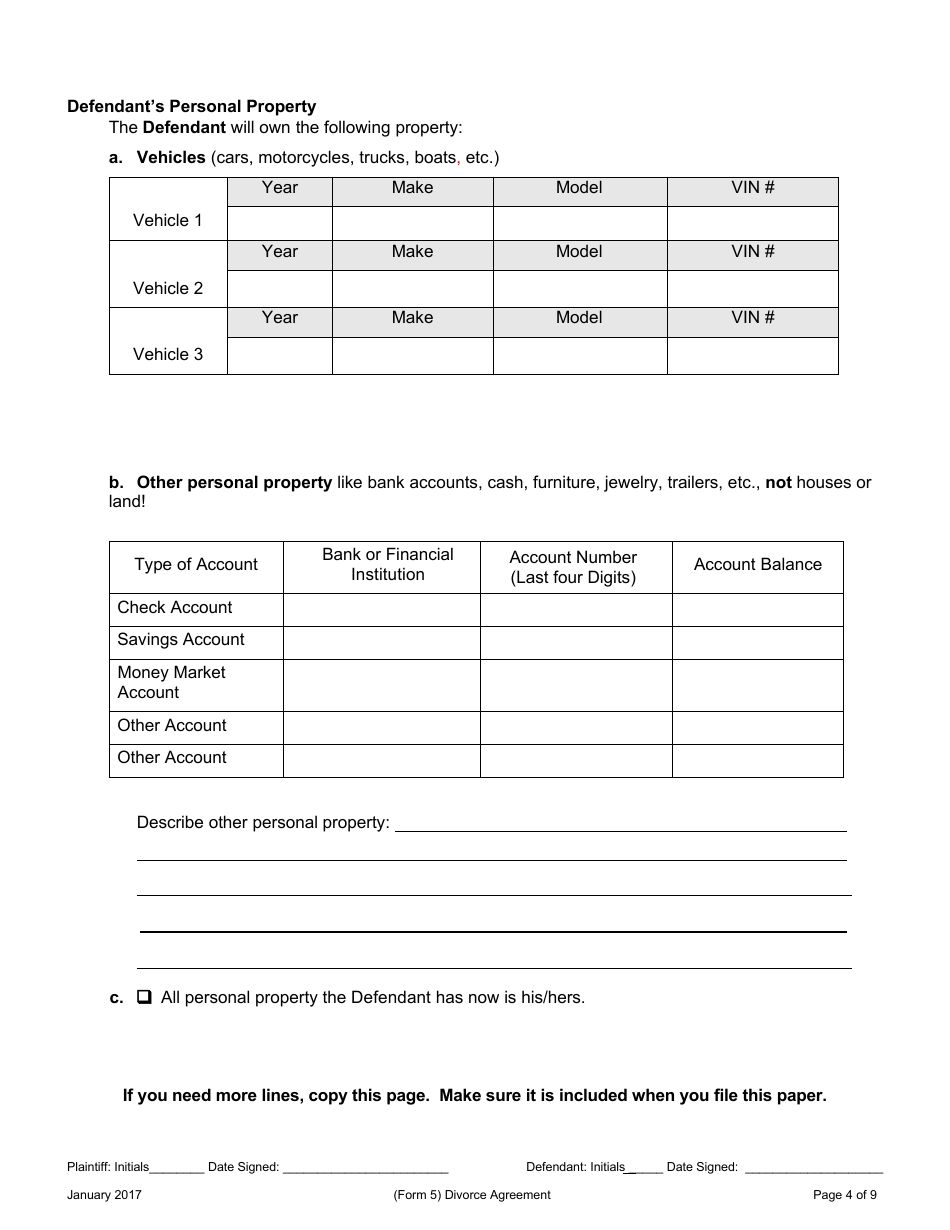 Request for Agreed Divorce With Children - Tennessee, Page 25