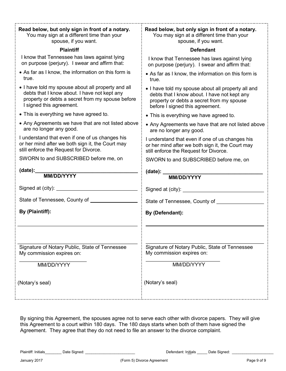 Request for Agreed Divorce With Children - Tennessee, Page 30