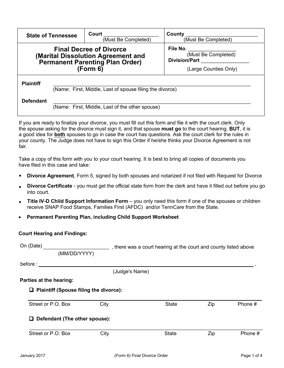 Request for Agreed Divorce With Children - Tennessee, Page 31