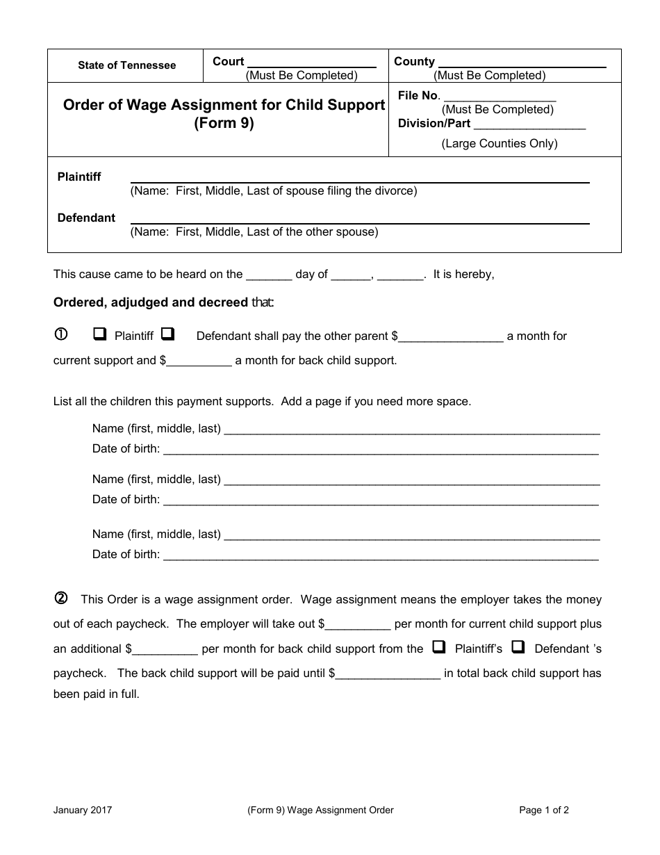 Request for Agreed Divorce With Children - Tennessee, Page 37