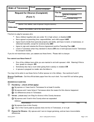 Request for Agreed Divorce With Children - Tennessee, Page 9