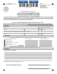 Form IT-303 Application for Extension of Time for Filing State Income Tax Returns - Georgia (United States), Page 2