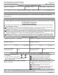 Form SSA-561-U2 Request for Reconsideration, Page 3
