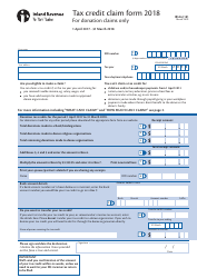 Form IR526 Tax Credit Claim Form - New Zealand