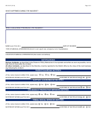 Form DD-191-FF Incident Report - Arizona, Page 2