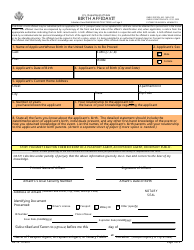 Form DS-10 Birth Affidavit