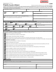Document preview: Form 2766 (L-4260) Property Transfer Affidavit - Michigan