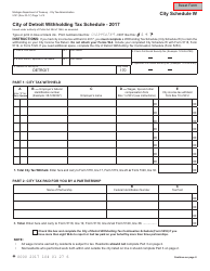Form 5121 Schedule W - 2017 - Fill Out, Sign Online and Download