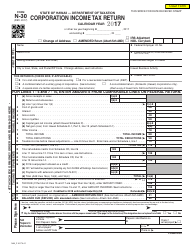 Document preview: Form N-30 Corporation Income Tax Return - Hawaii