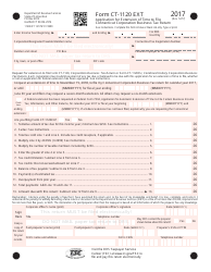 Form CT-1120 Application for Extension of Time to File Connecticut Corporation Business Tax Return - Connecticut