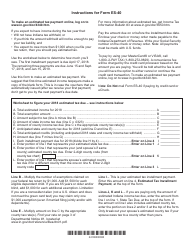 State Form 46005 (ES-40) Estimated Tax Payment Form - Indiana, Page 2