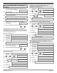 USCIS Form I-129F Petition for Alien Fiance(E), Page 7