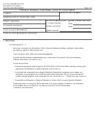 Form SSA-4734-BK Physical Residual Functional Capacity Assessment