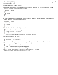Form SSA-4734-BK Physical Residual Functional Capacity Assessment, Page 2