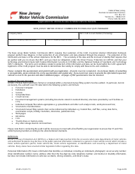 Form OS/DS-19 Application for Online Access to Motor Vehicle Records - New Jersey, Page 4