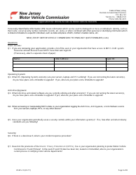 Form OS/DS-19 Application for Online Access to Motor Vehicle Records - New Jersey, Page 5