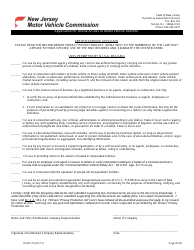 Form OS/DS-19 Application for Online Access to Motor Vehicle Records - New Jersey, Page 8
