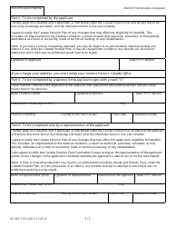 Form SC ISP-1151 Application for Disability Benefits Canada Pension Plan - Canada, Page 5