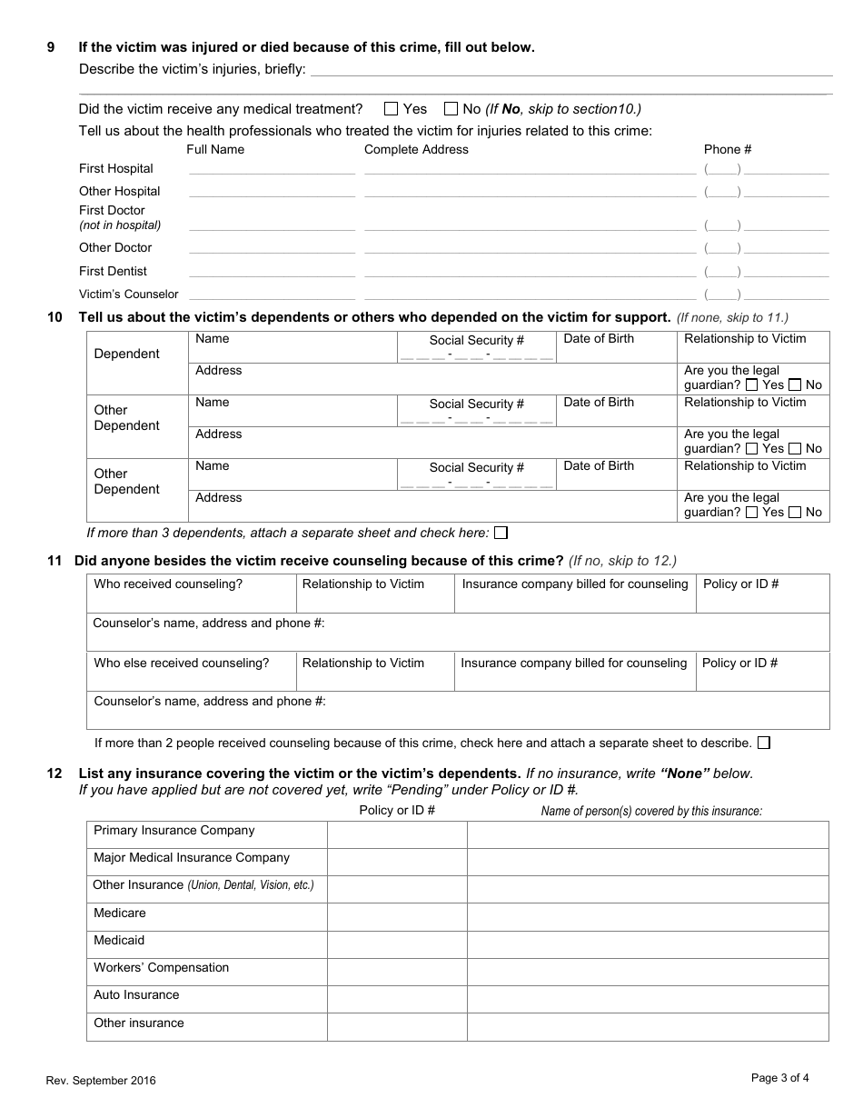 Application for Compensation - New York, Page 5