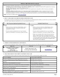 VA Form 21-526EZ Application for Disability Compensation and Related Compensation Benefits, Page 3