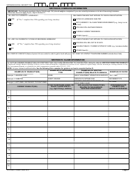 VA Form 21-526EZ Application for Disability Compensation and Related Compensation Benefits, Page 9