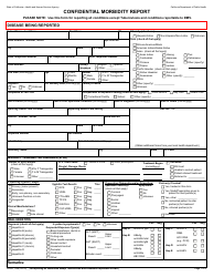 Form CDPH110a Confidential Morbidity Report - California
