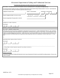Form 10687 Manufactured Home Certificate of Title Application - Wisconsin, Page 3