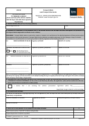 Form VEH50 &quot;Application Form to Transfer a Vehicle&quot; - Malta
